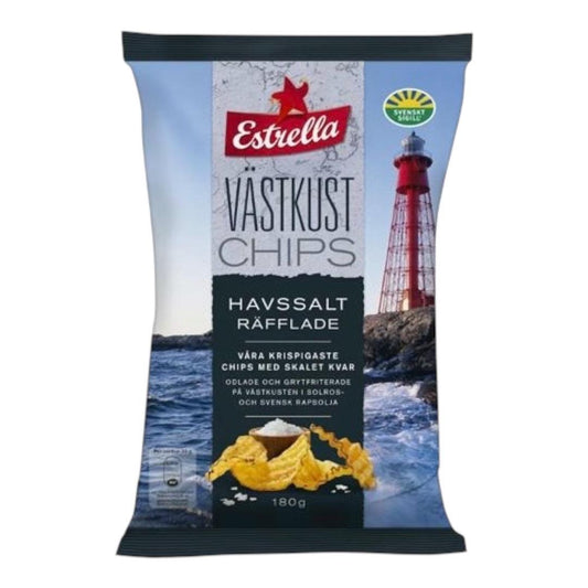 Västkust Chips Sea Salt Ribbed