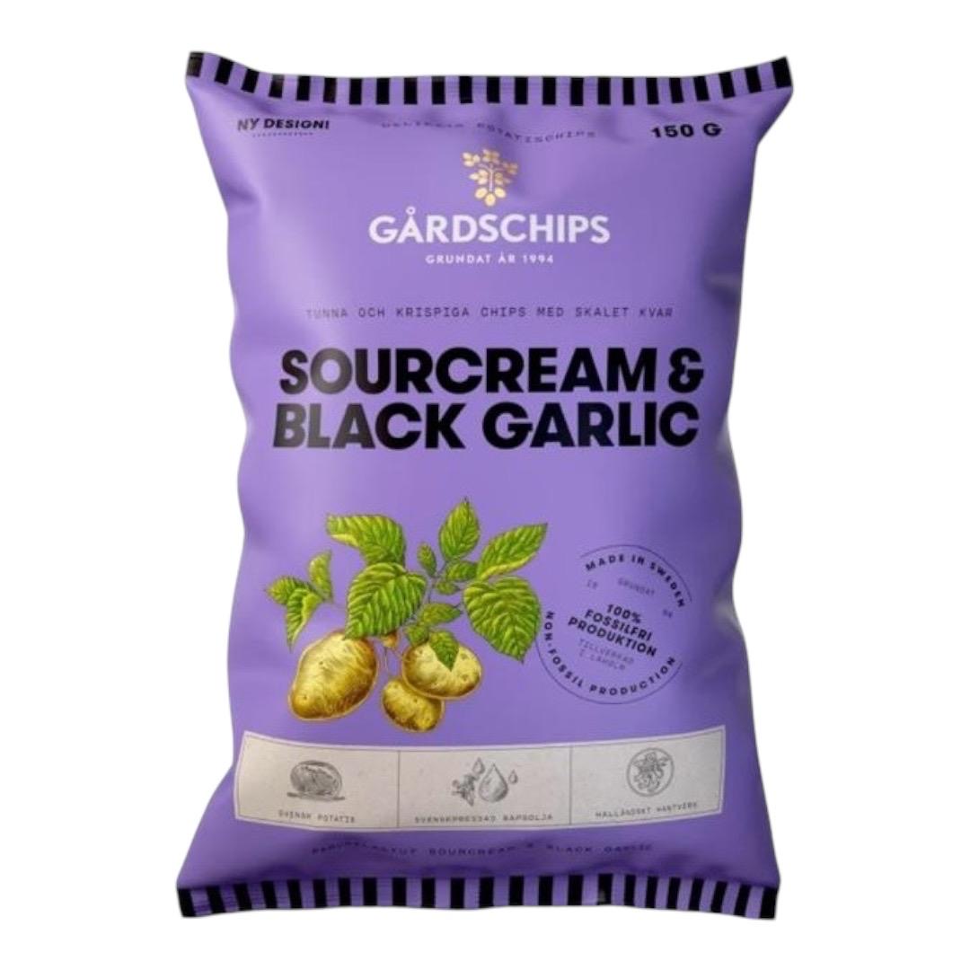 Gårdschips Sourcream Black Garlic