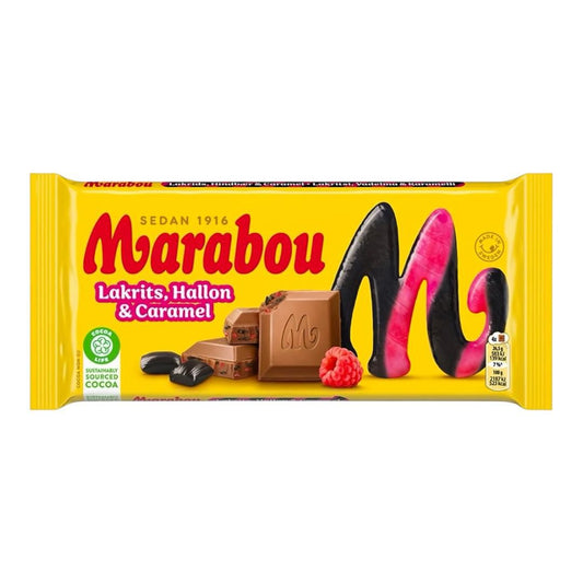 Marabou Licorice, Raspberry & Caramel