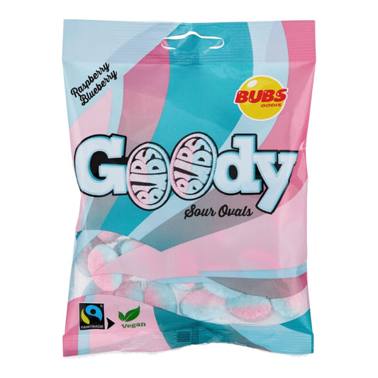 BUBS  Goody Sour Ovals - Raspberry/Blueberry